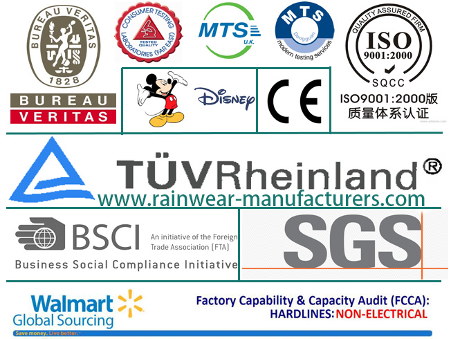 Bulk Custom Logo Raincoat Factory